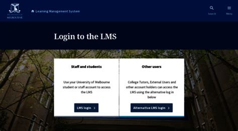 ask.unimelb: FAQ / LMS Login Issues.
